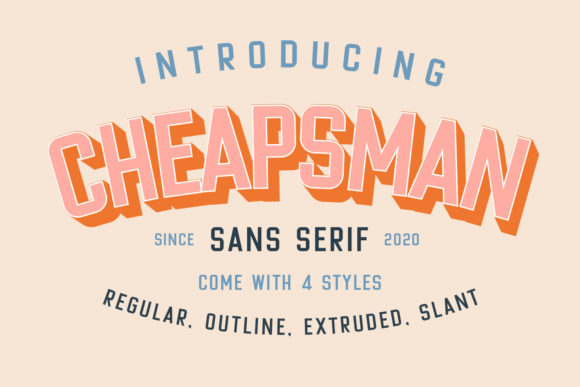 Cheapsman: A Bold and Authentic Display Font for Creative Projects