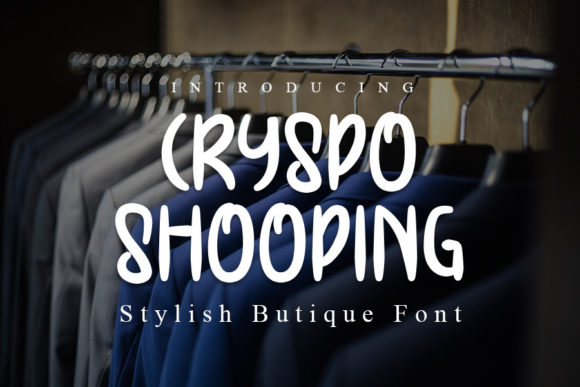 Cryspo Shooping: A Joyful Display Font for Creative Designs