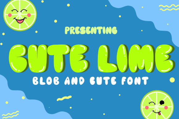 Cute Lime: A Bold and Colorful Display Font That Adds Personality to Your Designs