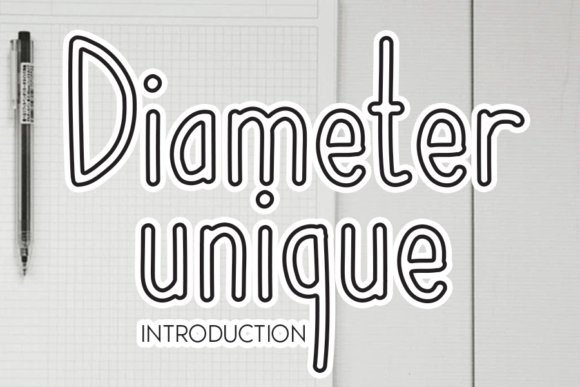 Diameter Unique: A Bold Display Font for Creative Projects