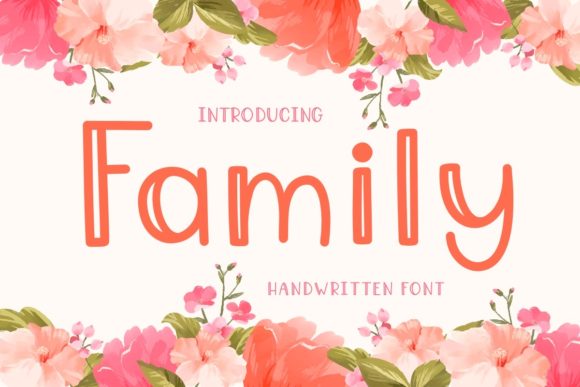 Discover the Charm of Family: A Handwritten Font That Speaks to Modern Creativity