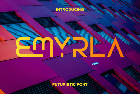 Emyrla: A Futuristic Font for Creative Projects
