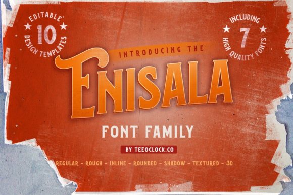 Enisala: A Versatile Font Family for Modern Design Needs