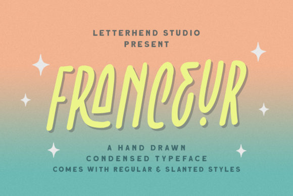 Franceur: A Simple and Neat Display Font for Creative Projects