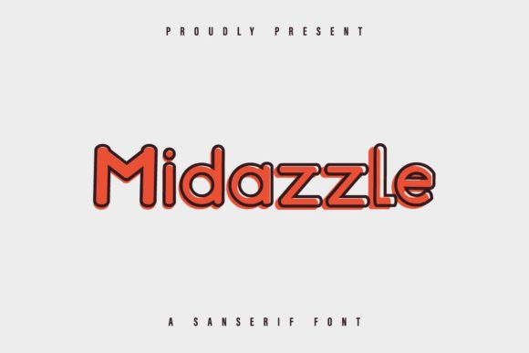 Midazzle: A Minimal and Neat Display Font for Creative Projects