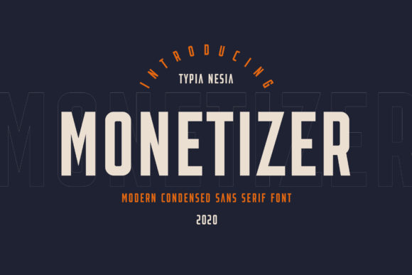 Monetizer: A Bold and Authentic Display Font for Creative Impact