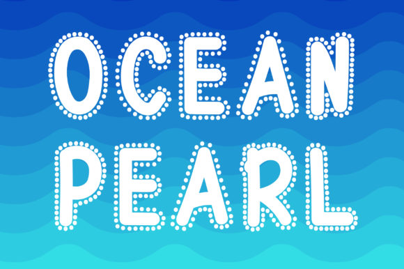 Ocean Pearl Display Font