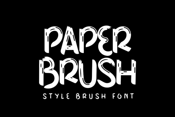 Paper Brush: A Unique Display Font for Modern Creativity