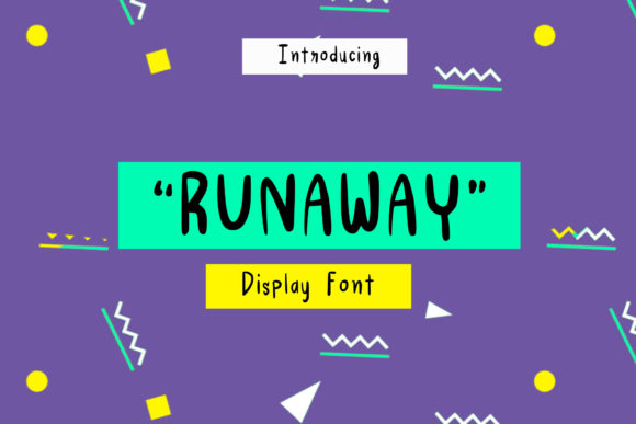 Runaway: A Joyful and Quirky Display Font for Creative Designs