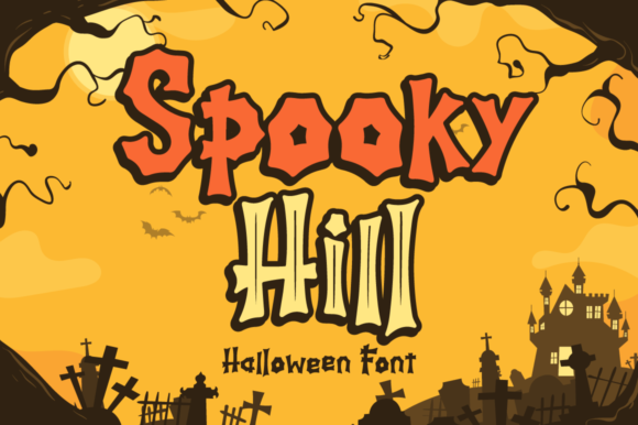 Spooky Hill Font: A Playful Touch for Halloween Designs