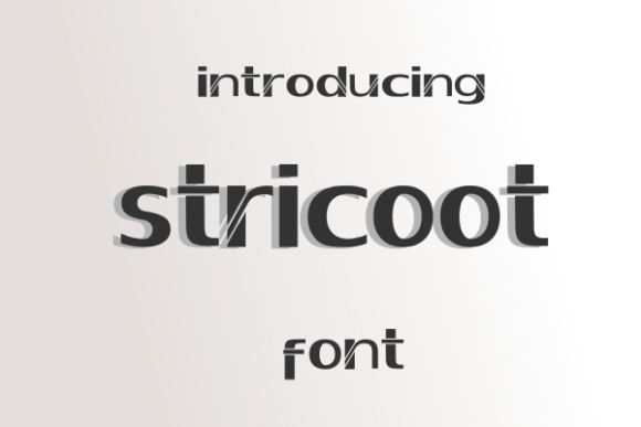 Stricoot: A Bold and Eclectic Display Font for Creative Projects