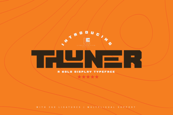 Thuner: A Bold and Authentic Display Font for Creative Projects