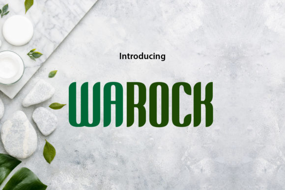 Warock: A Bold and Colorful Display Font with Versatile Appeal